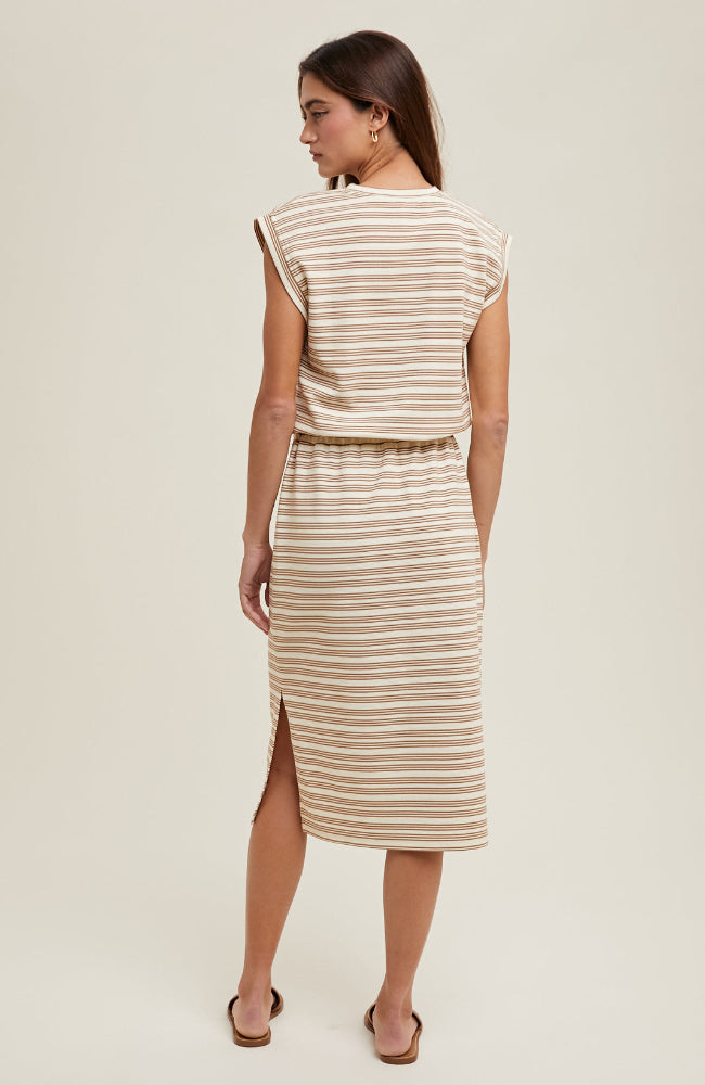 Sylvia Striped Midi Dress