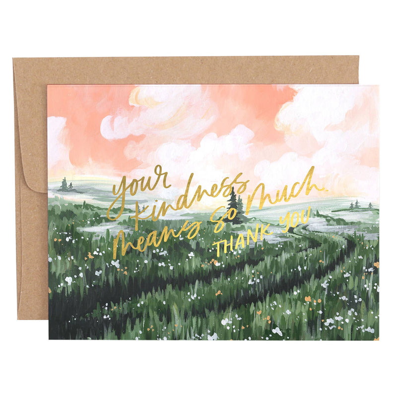 Mystic Plains Thank You Greeting Card