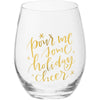 Holiday Cheer Wine Glass