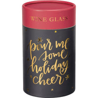 Holiday Cheer Wine Glass
