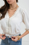 Emma Lace Trim Top