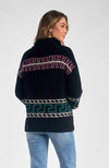 Tribal Pull Over with Zipper