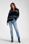 Tribal Pull Over with Zipper