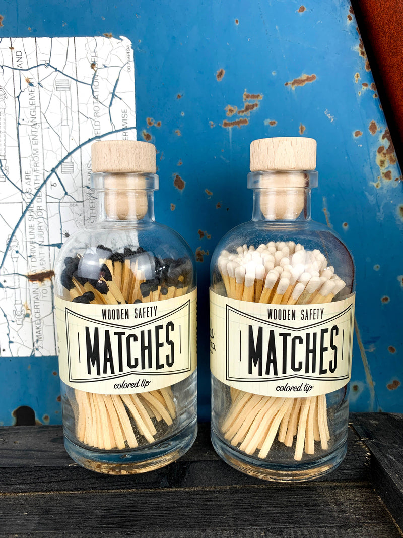 Vintage Apothecary White Matches: White