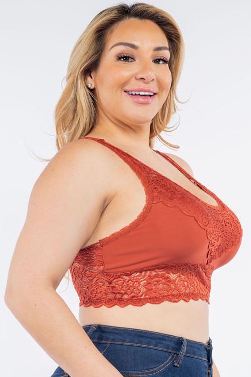 Curvy Padded Lace Bralette