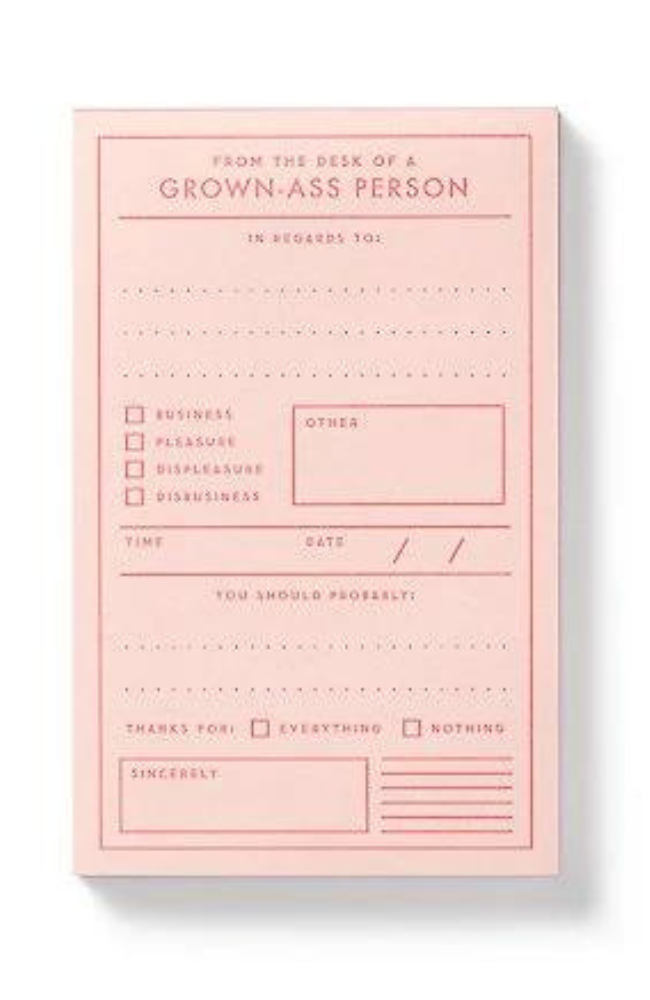 Grown-Ass Person Notepad
