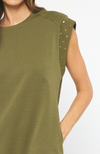 Geraldine Olive Cotton Dress