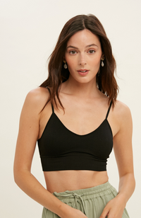 Ribbed Seamless Low Back Bralette