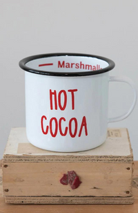 Enamel "Hot Cocoa" Mug