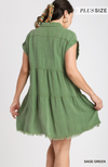 Sage Green Casual Dress