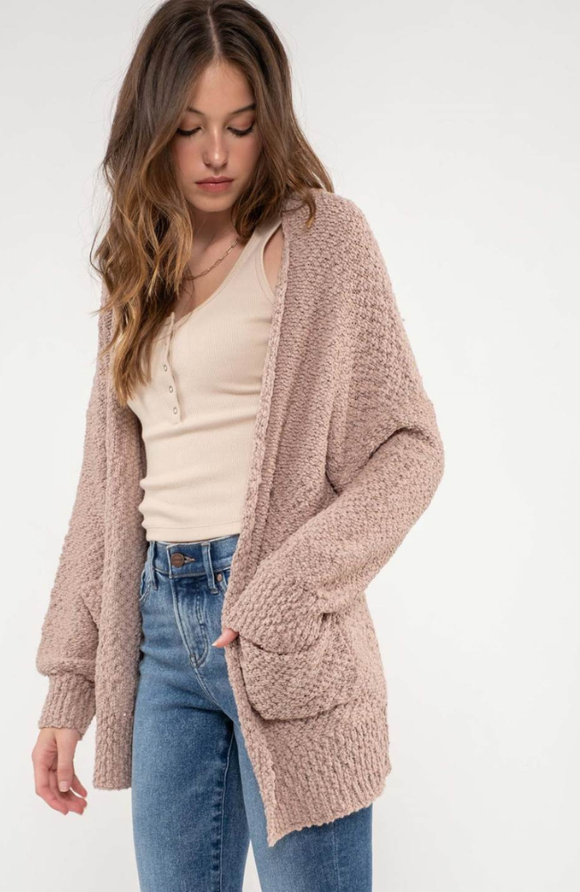 Cozy Open Front Cardigan