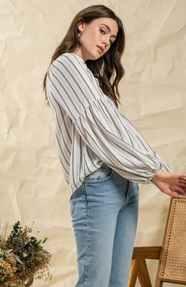 Daisy Peasant Top