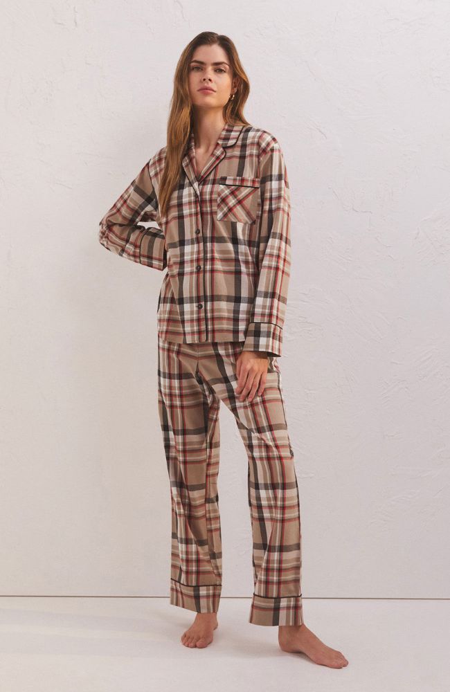 Dreamer Plaid PJ Set