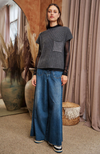 Mock Neck Cap Sleeve Sweater