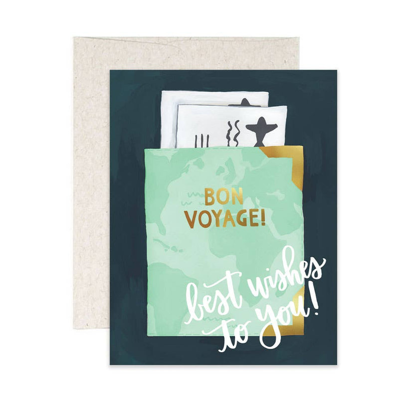 Best Wishes Passport Greeting Card
