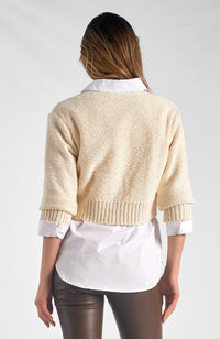 Two Piece Button Down With Cardigan