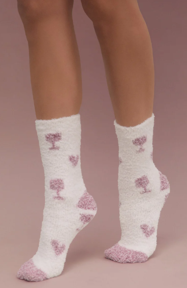 2 Pack Plush Wine Socks