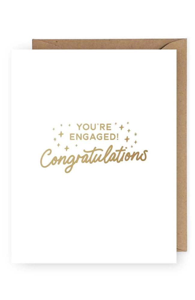 You're Engaged Foil Greeting Card