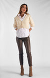 Two Piece Button Down With Cardigan