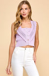 Myra Lavender Knit Top