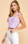 Myra Lavender Knit Top