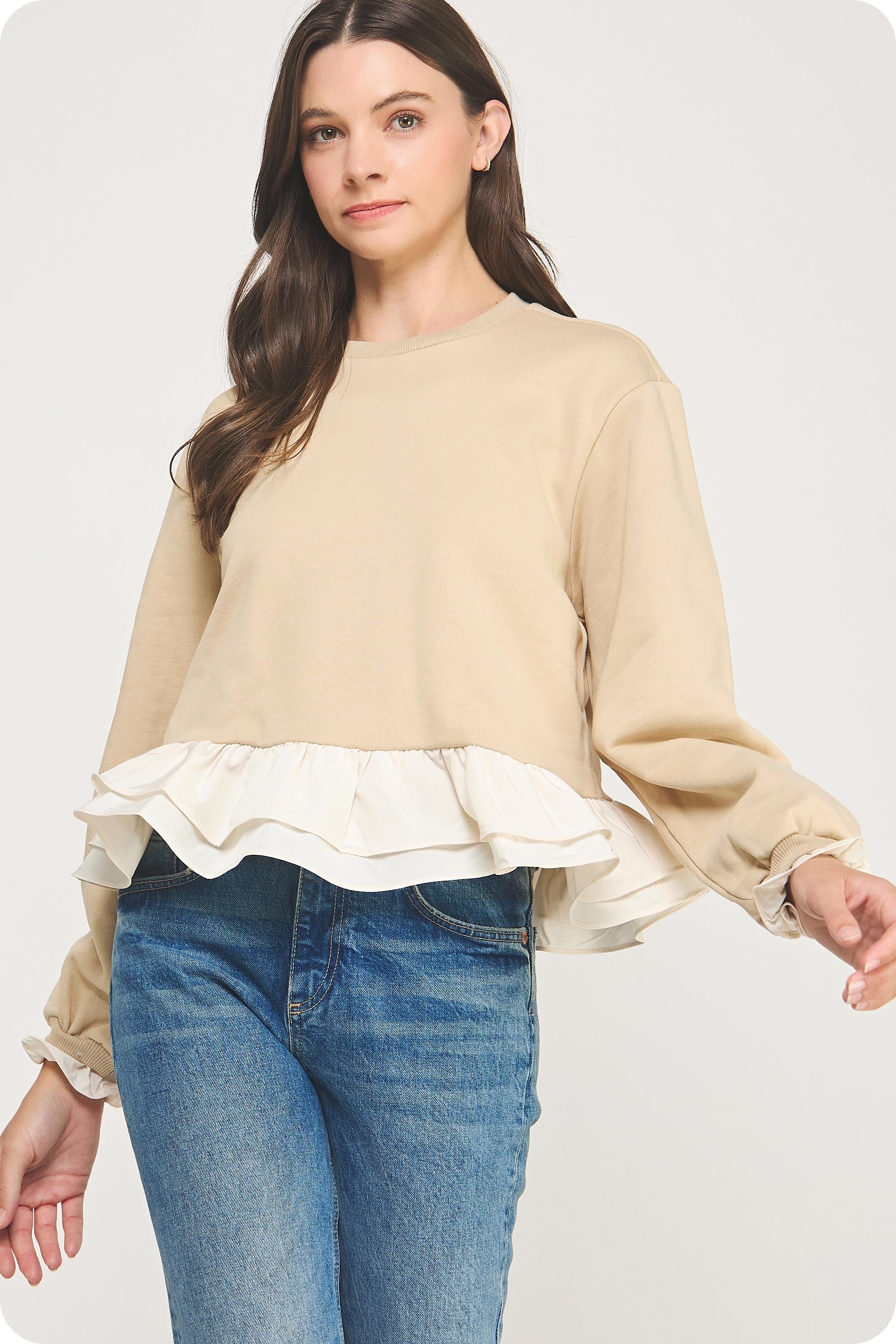 Iris Contrast Top