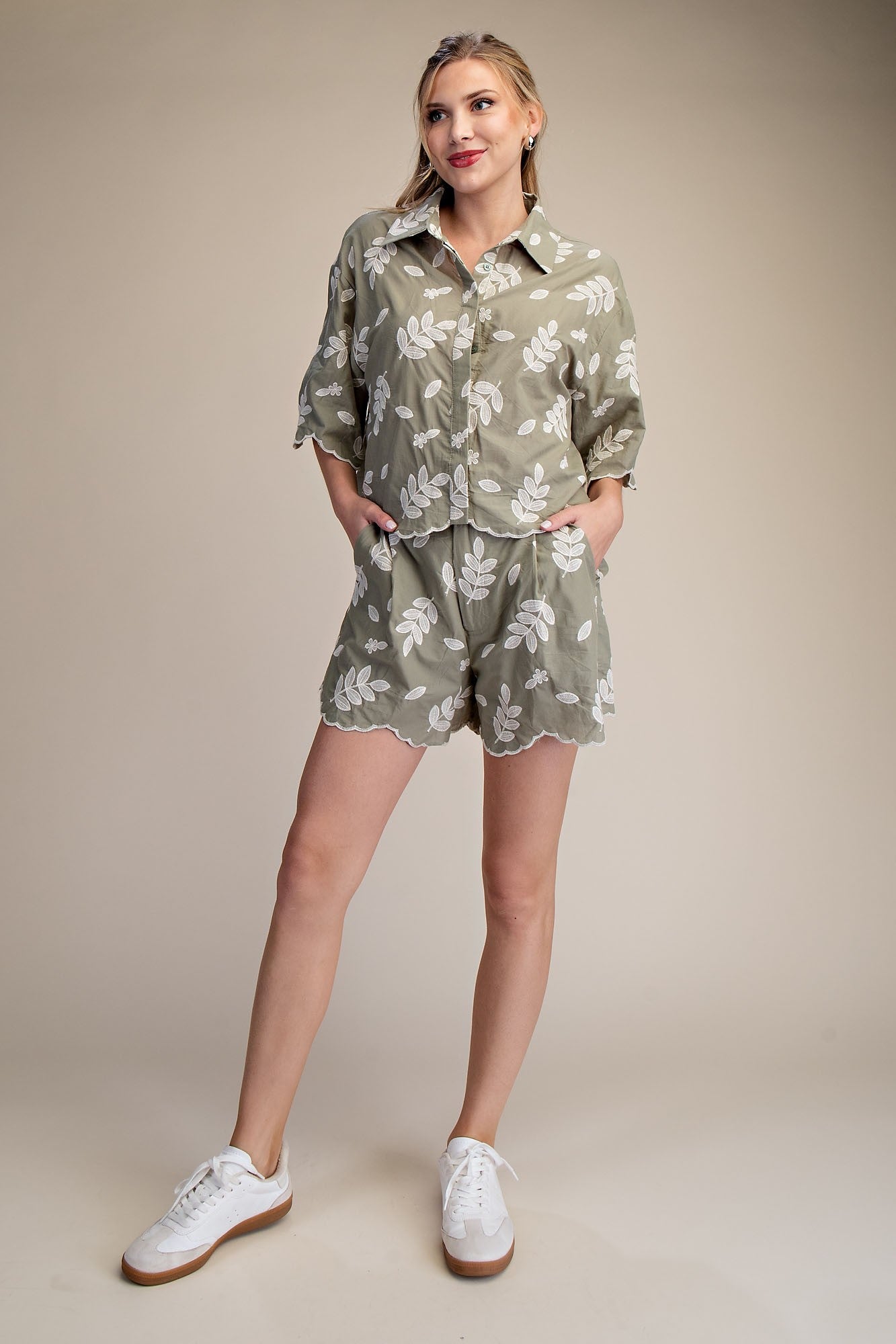 Zaria Embroidered Shorts