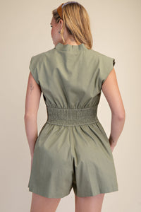 Yvette Olive Romper