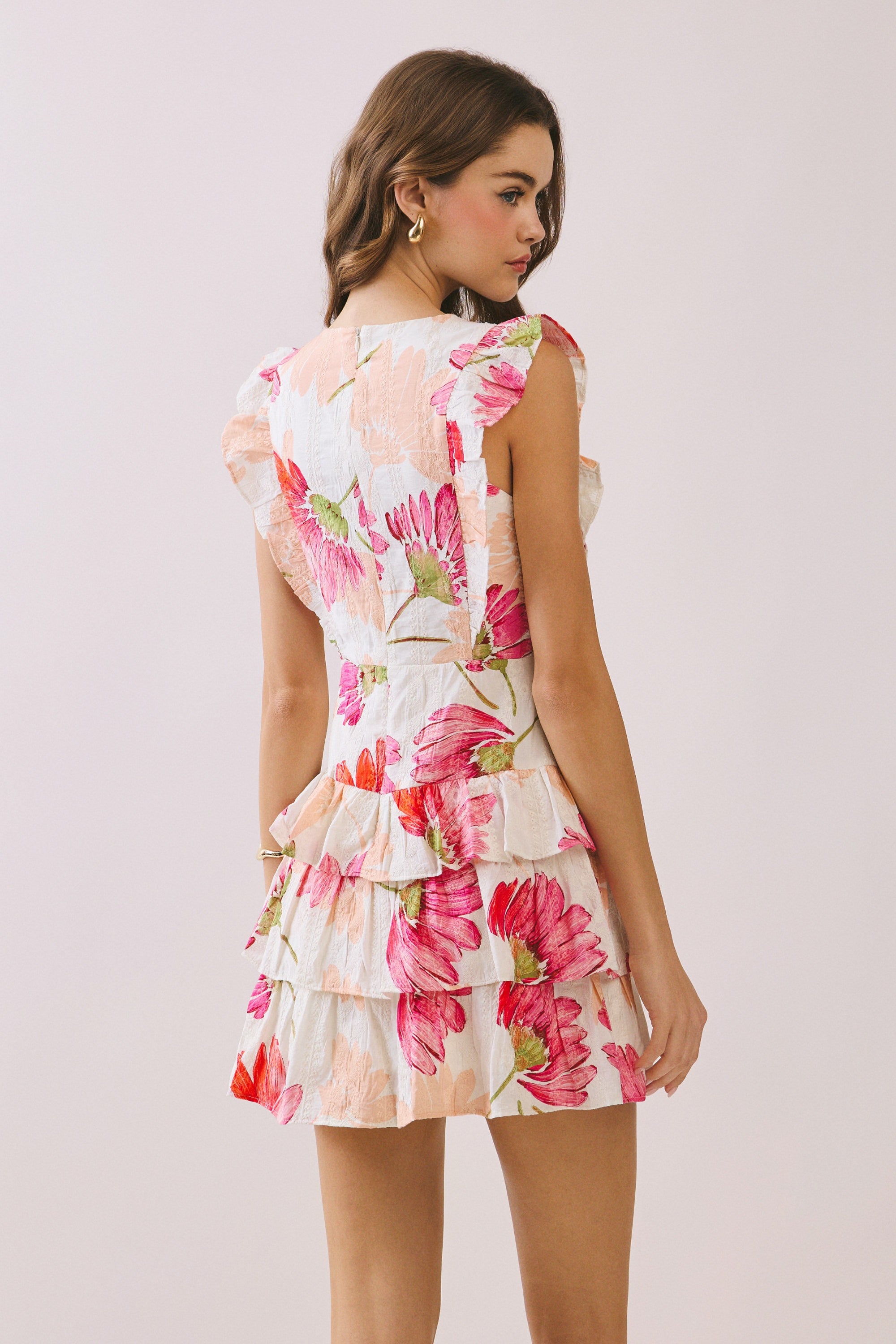 Elara Floral Mini Dress