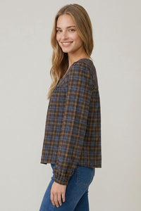 Madison Plaid Top