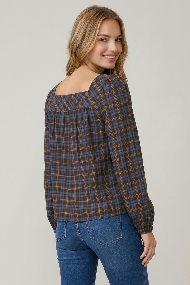Madison Plaid Top