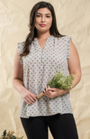 Printed Sleeveless Blouse