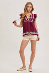 Juniper Embroidered Top