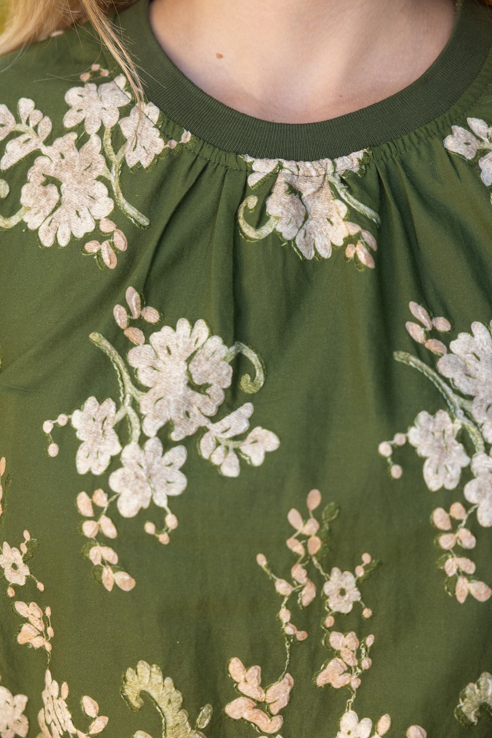 Deborah Border Print Top