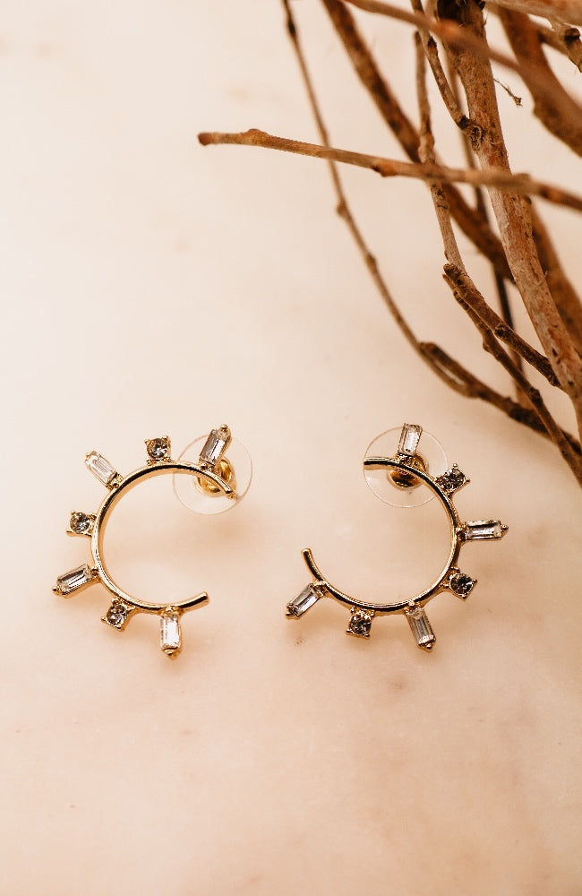 Jewel Open Hoops