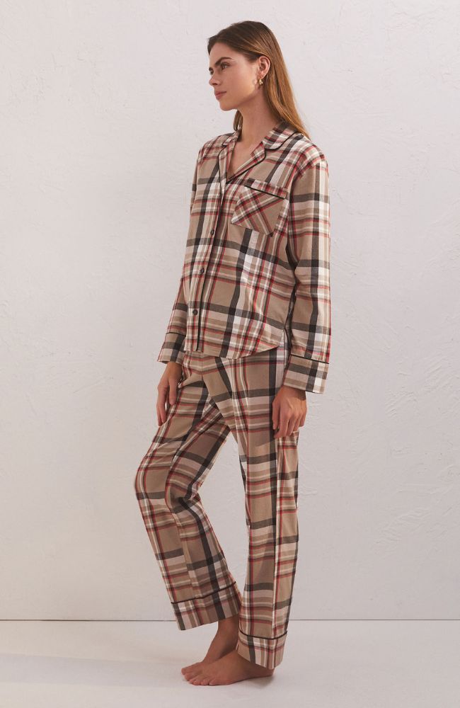 Dreamer Plaid PJ Set