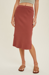 Sienna Ribbed Midi Skirt