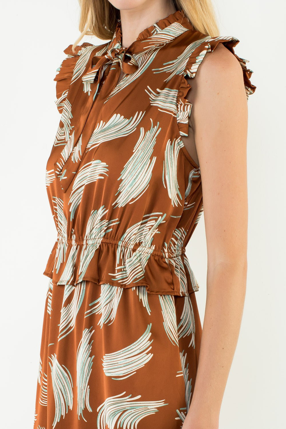Ellia Print Midi Dress