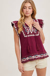 Juniper Embroidered Top