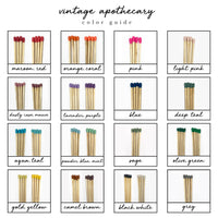 Vintage Apothecary White Matches: White