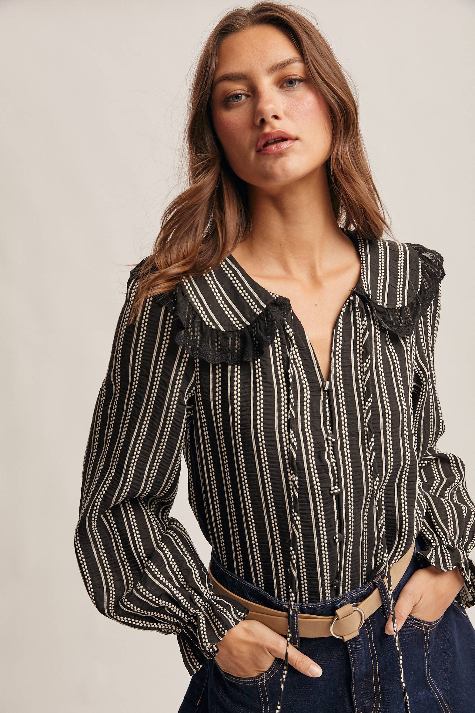 Helen Collar Top