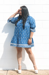 Dara Denim Embroidered Dress