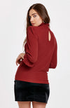 Gwen 3/4 Top in Ruby Wine