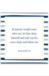 Take Up Your Cross - Scripture Cling