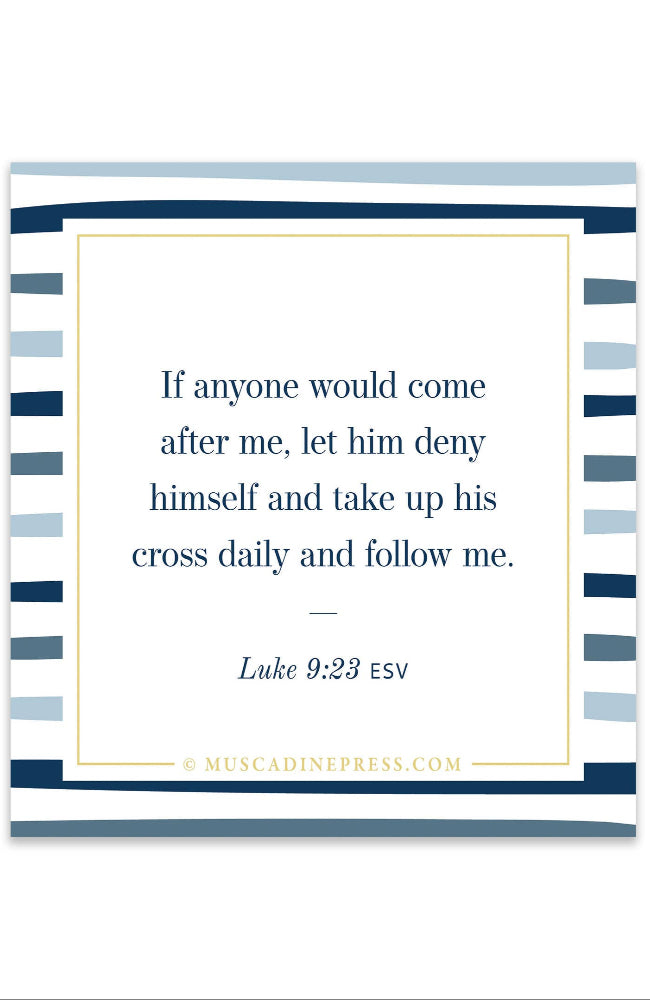 Take Up Your Cross - Scripture Cling