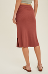 Sienna Ribbed Midi Skirt