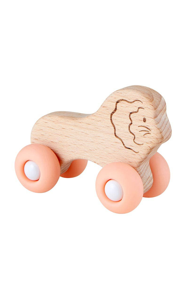 Lion Silicone Wood Toy