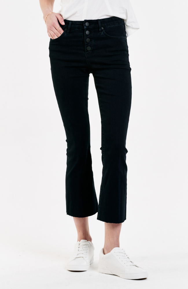 Jeanne Cropped Flare Jean in Yorkville