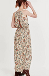 Sarah Wrap Dress in Neutral Bloom