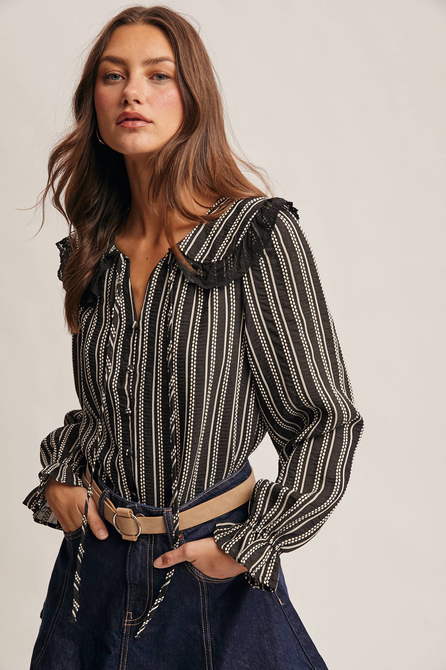 Helen Collar Top